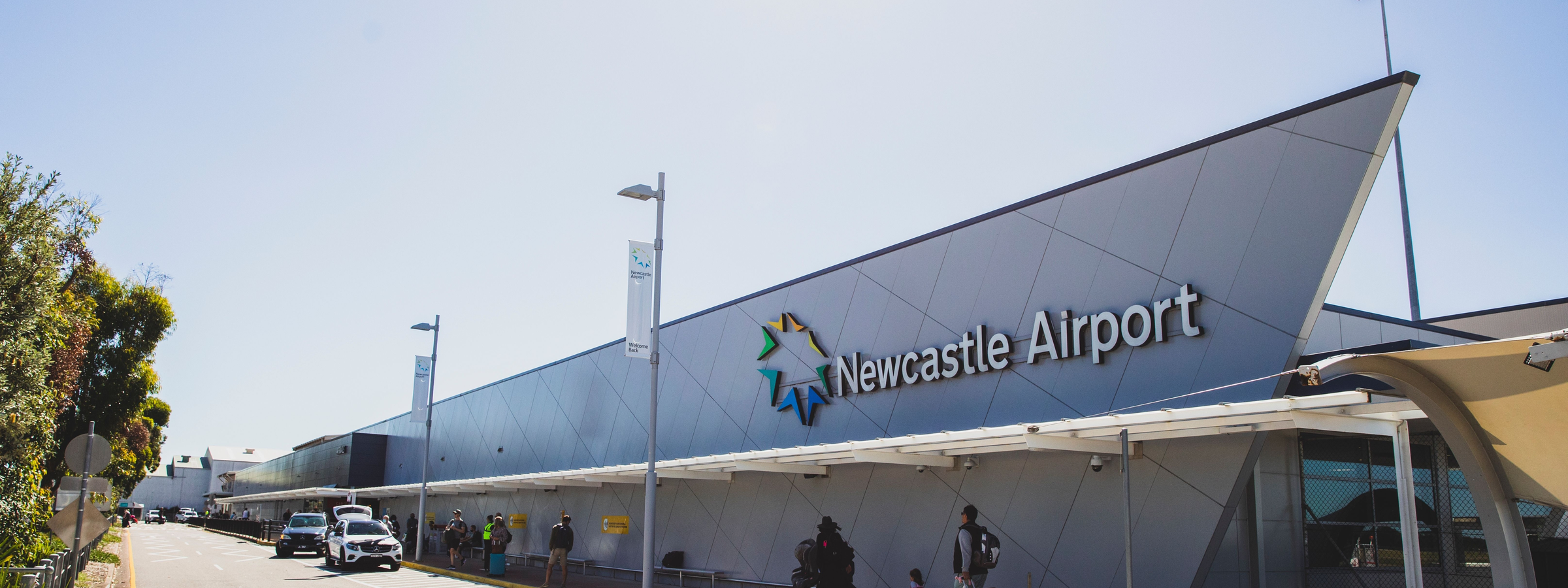 Street view of Newcastle Airport in Williamtown, Newcastle.