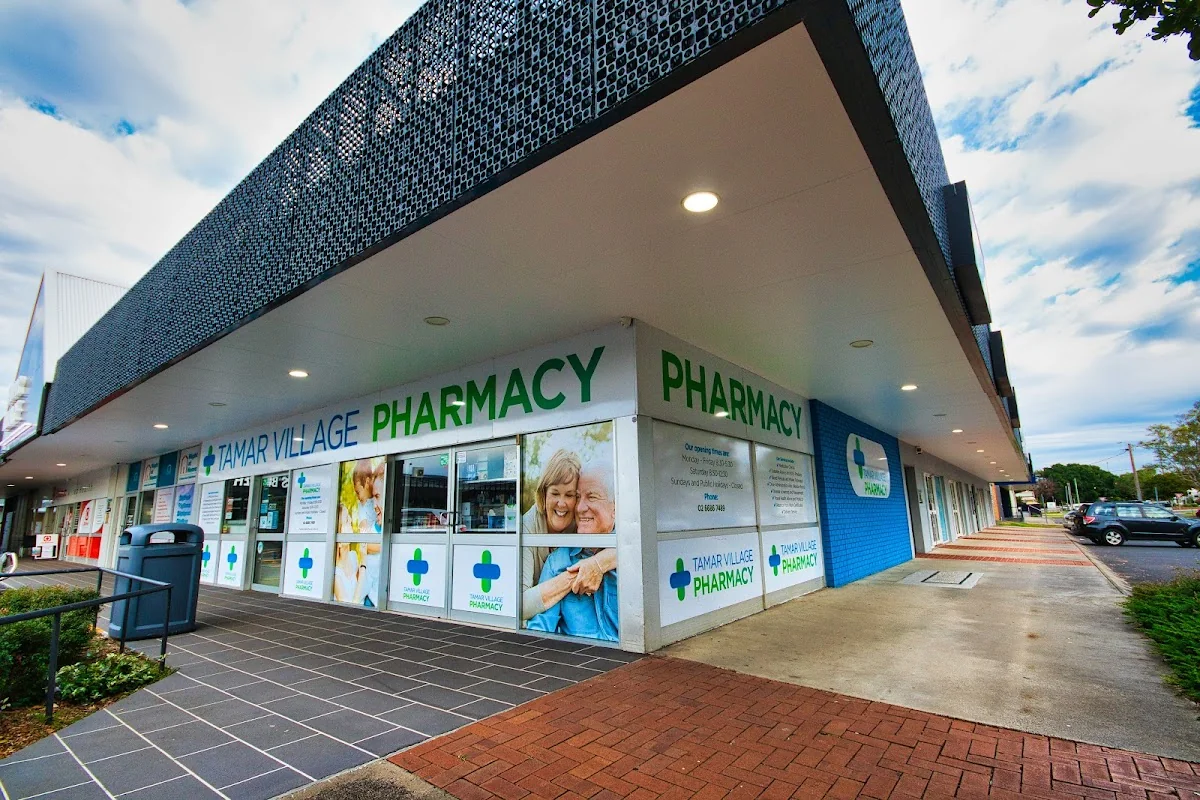 Exterior of Tamar Village Pharmacy in Ballina.