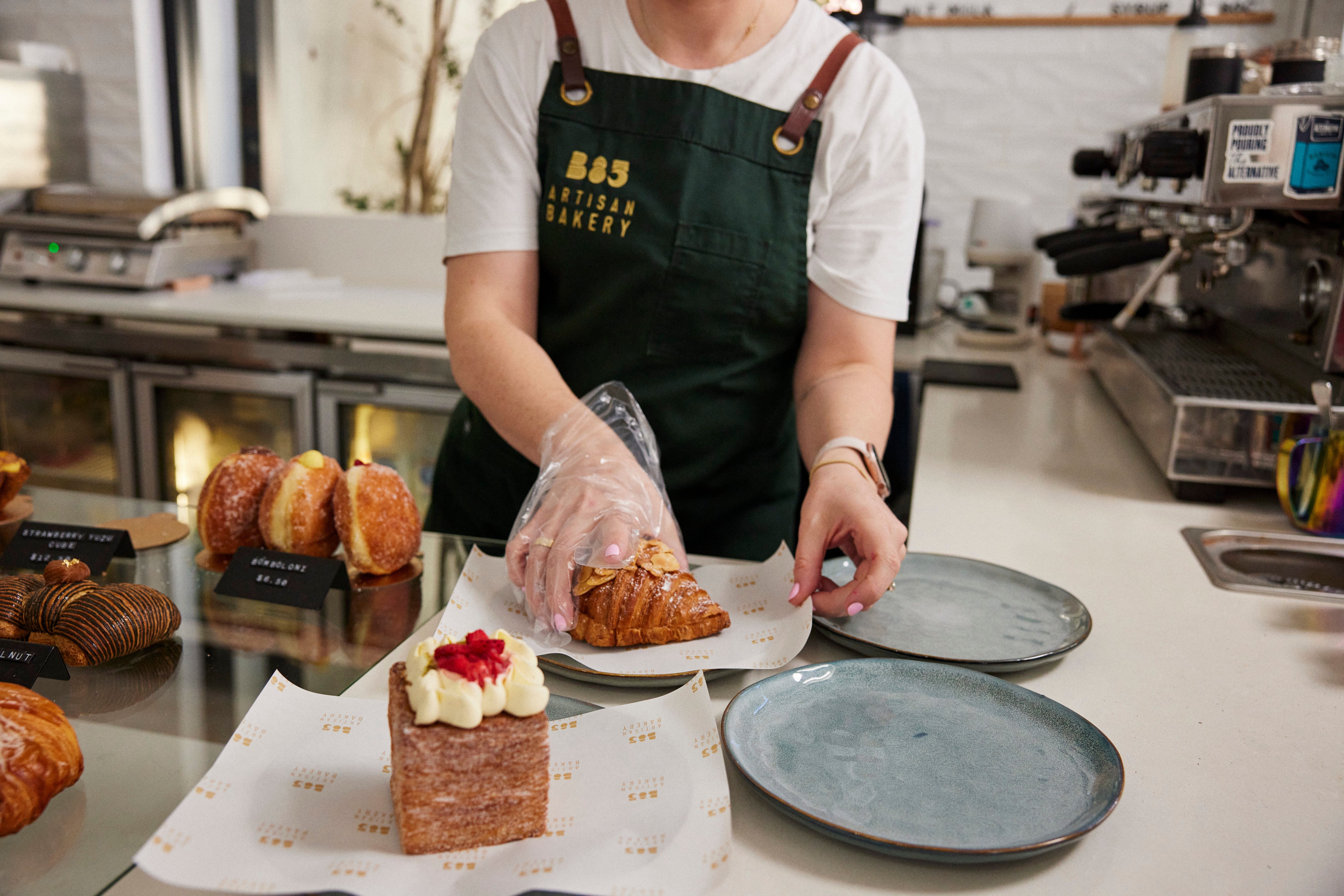 Baked goods served at B85 Artisan Bakery, Camden