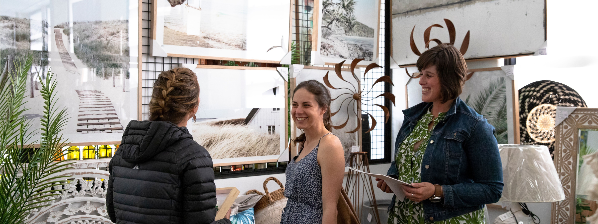 Women shopping for homewares at Whatever Mudgee Lifestyle + Home store.
